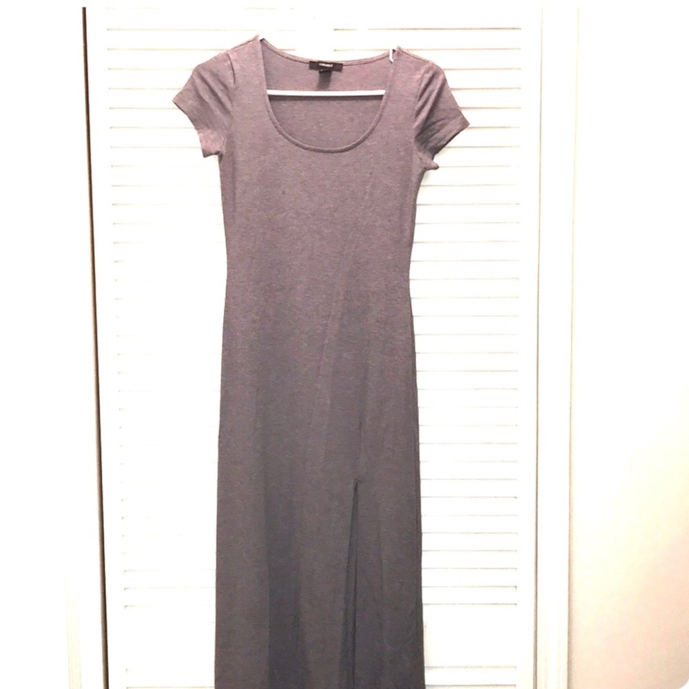 NWOT Forever 21 maxi tee dress with slit